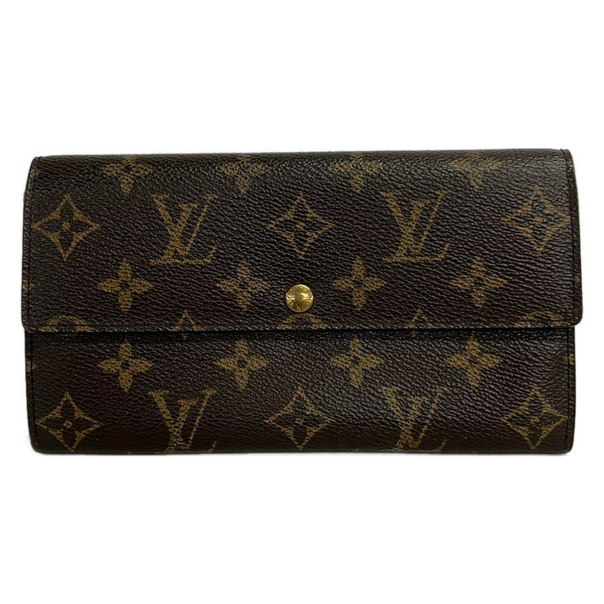 Louis Vuitton Wallet Monogram Pochette Porte Monet Cles Leather