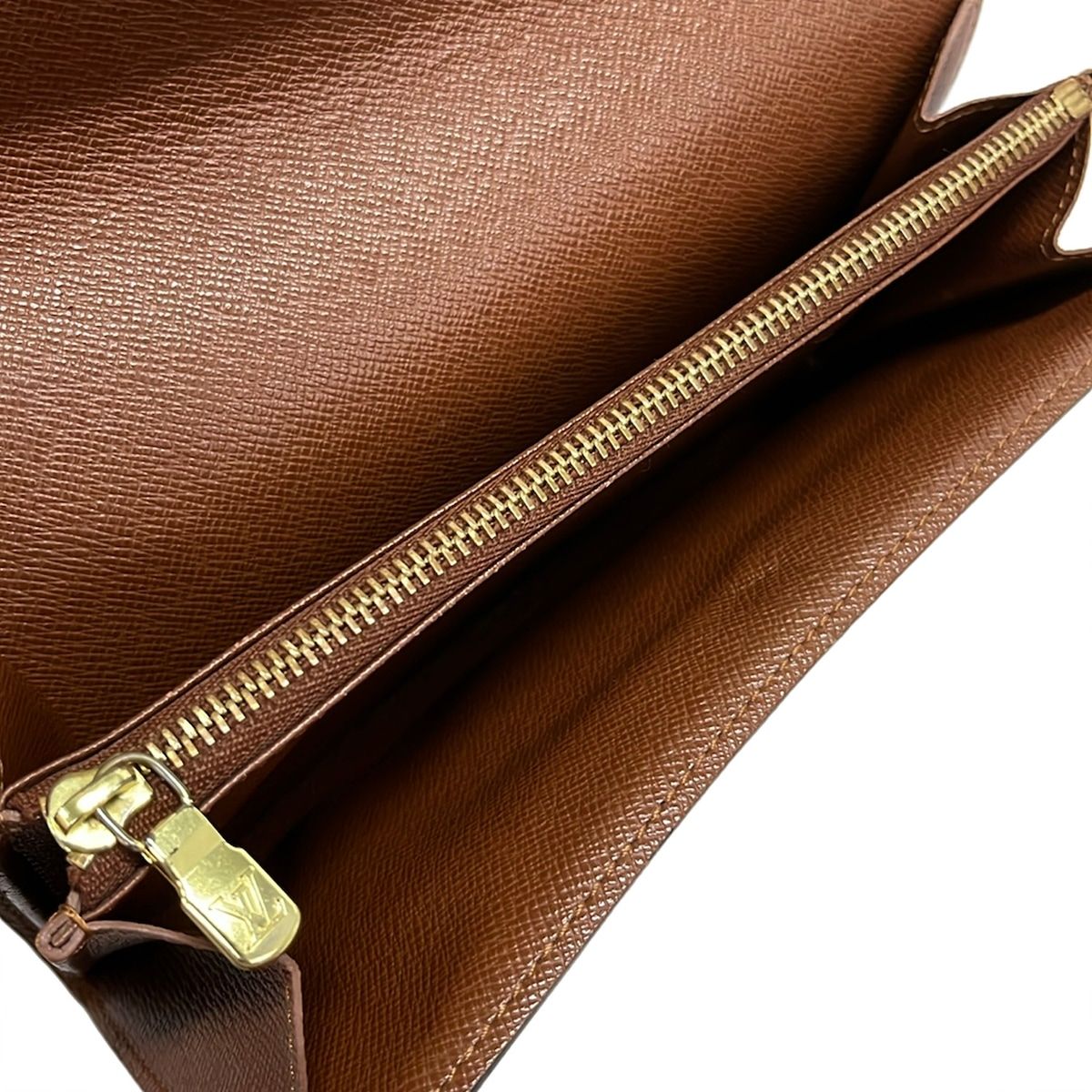 Louis Vuitton Wallet Monogram Pochette Porte Monet Cles Leather — view 4