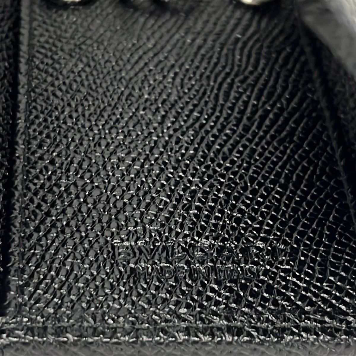 Bvlgari Key Case Black Silver Leather Key Holder — view 5