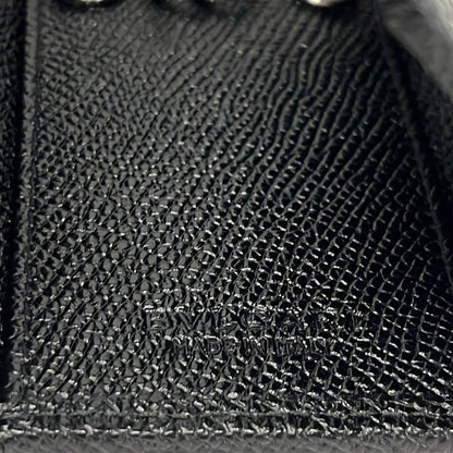 Bvlgari Key Case Black Silver Leather Key Holder — view 5