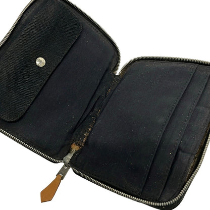 Hermes Bifold Wallet Fourre Tout Purse PM Black Gray Zip Around — view 3