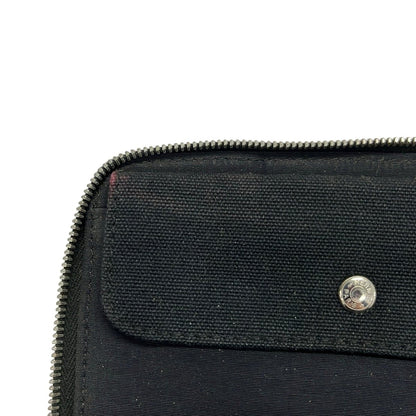 Hermes Bifold Wallet Fourre Tout Purse PM Black Gray Zip Around — view 8