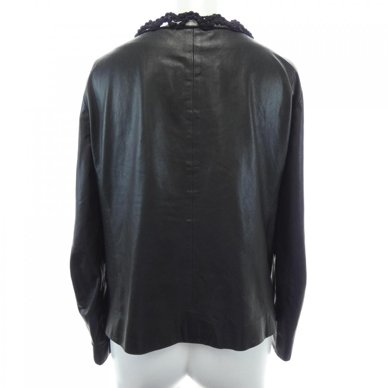 Chanel Leather Jacket Black — view 2
