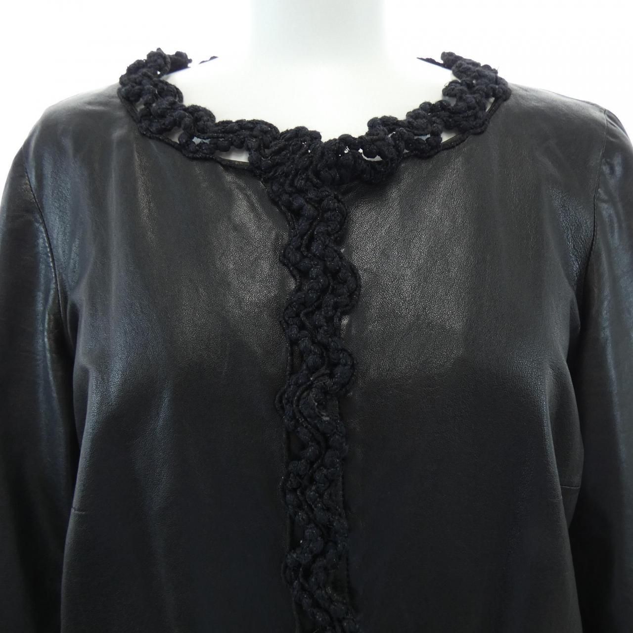 Chanel Leather Jacket Black — view 5