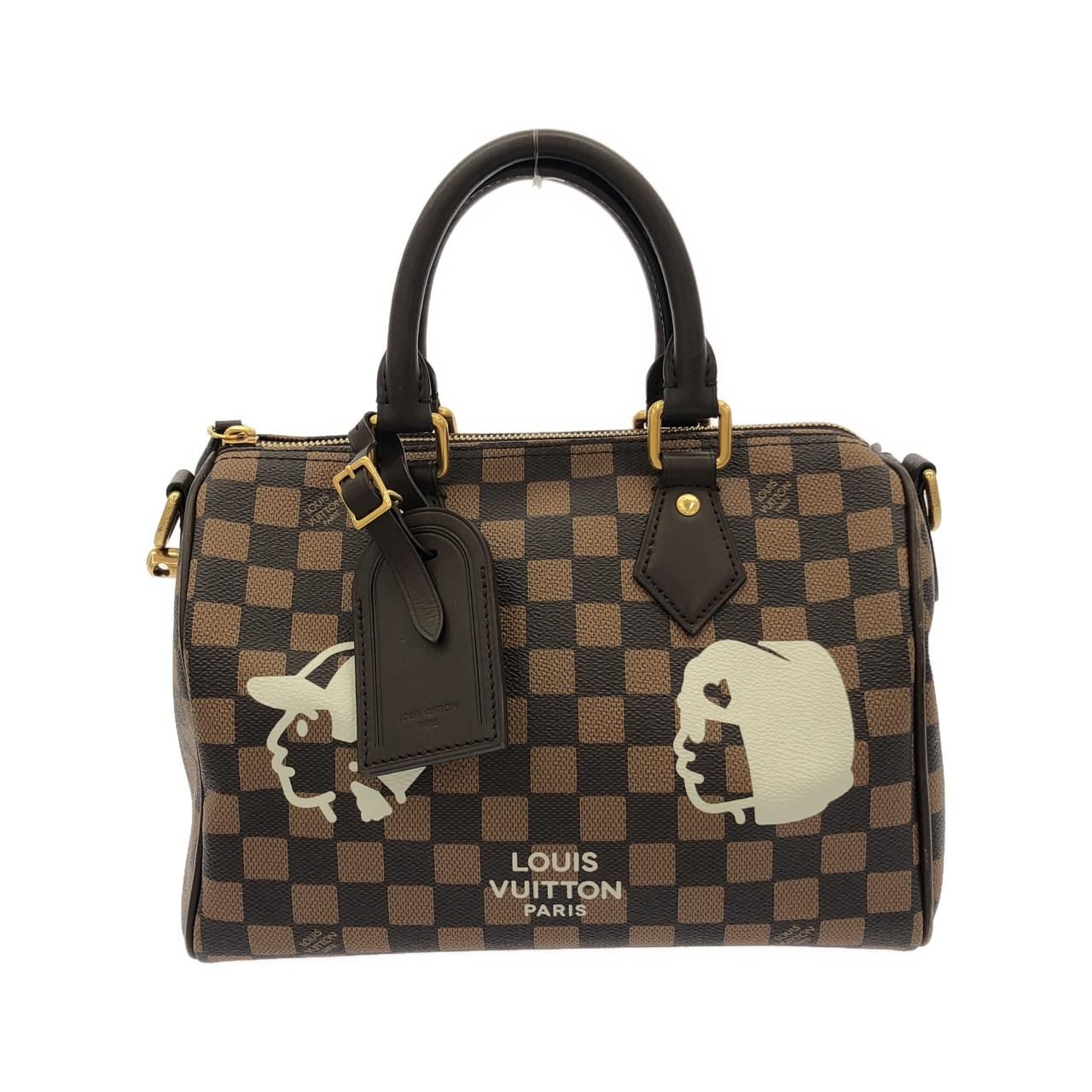 Louis Vuitton Damier Friendship Speedy Bandouliere 25 cm Boston Bag