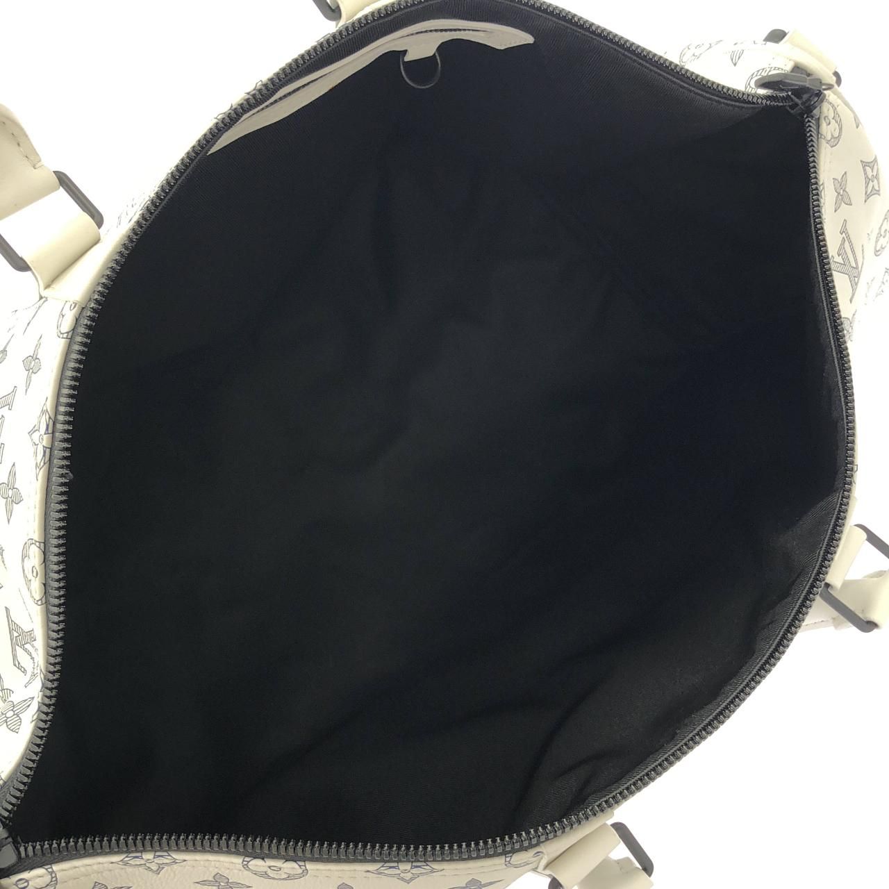 Louis Vuitton Monogram Shadow Keepall Bandouliere 50 cm Boston Bag — view 5