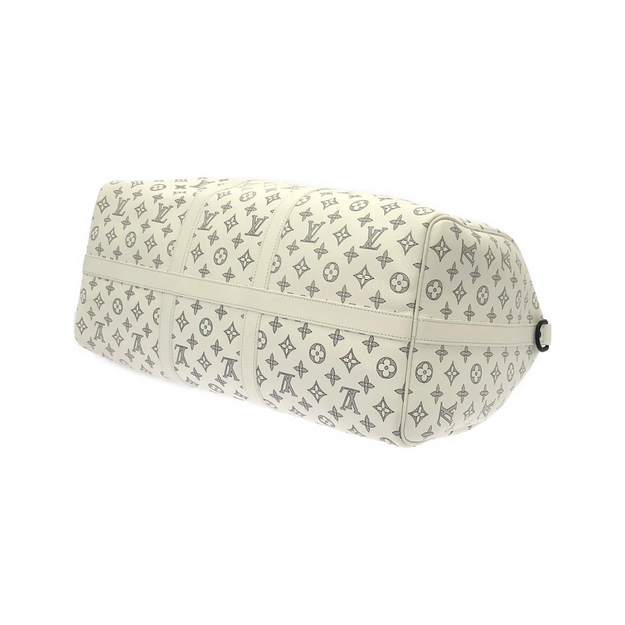 Louis Vuitton Monogram Shadow Keepall Bandouliere 50 cm Boston Bag — view 2