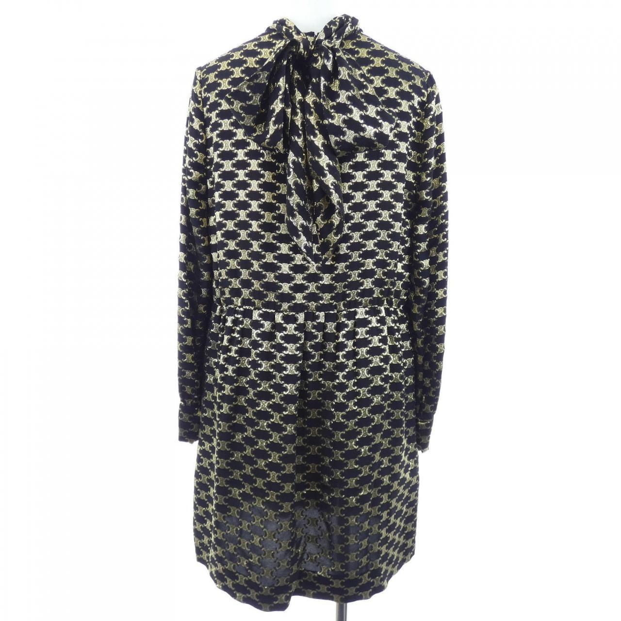Celine Jacquard Triomphe Dress — view 2