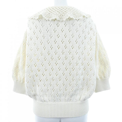 Celine Cropped Cardigan White — view 2