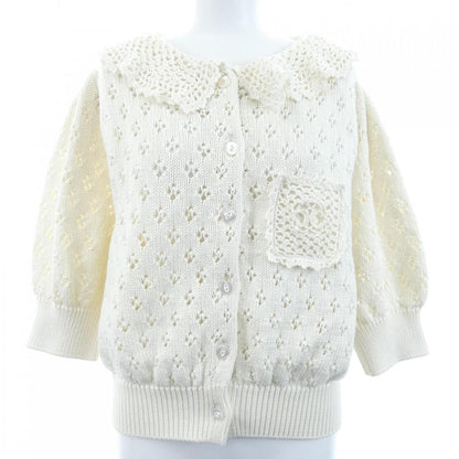 Celine Cropped Cardigan White