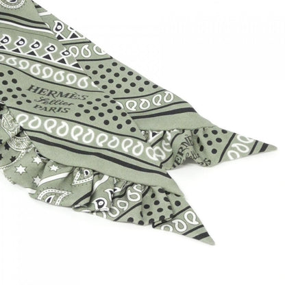 Hermes Eperon D'or Bandana Twilly Frill Scarf — view 2