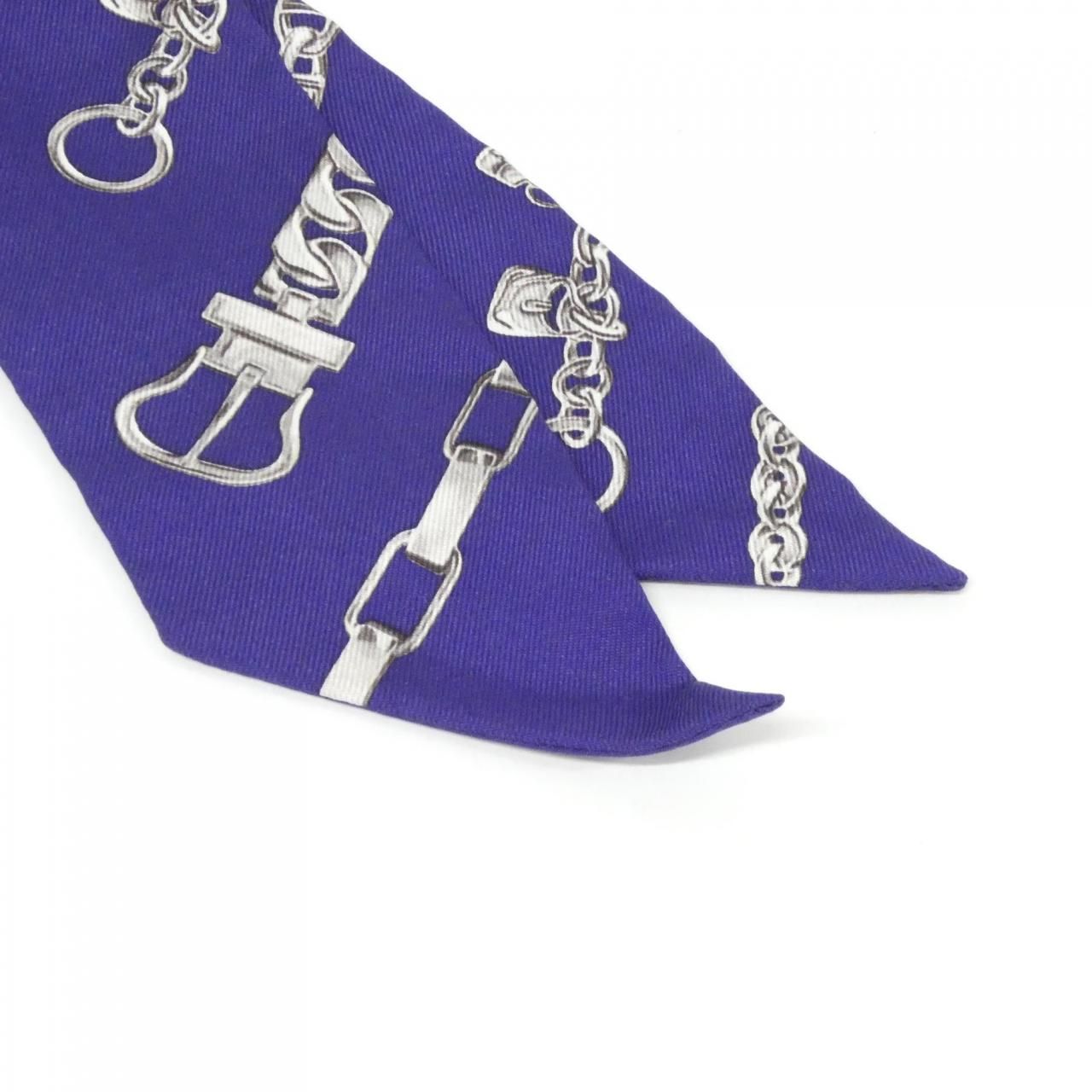 Hermes Twilly Scarf Navy — view 2