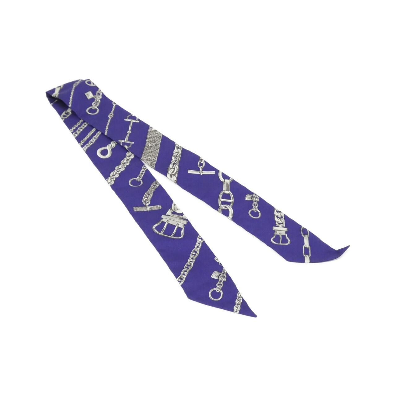Hermes Twilly Scarf Navy