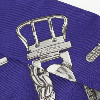 Hermes Twilly Scarf Navy — view 3