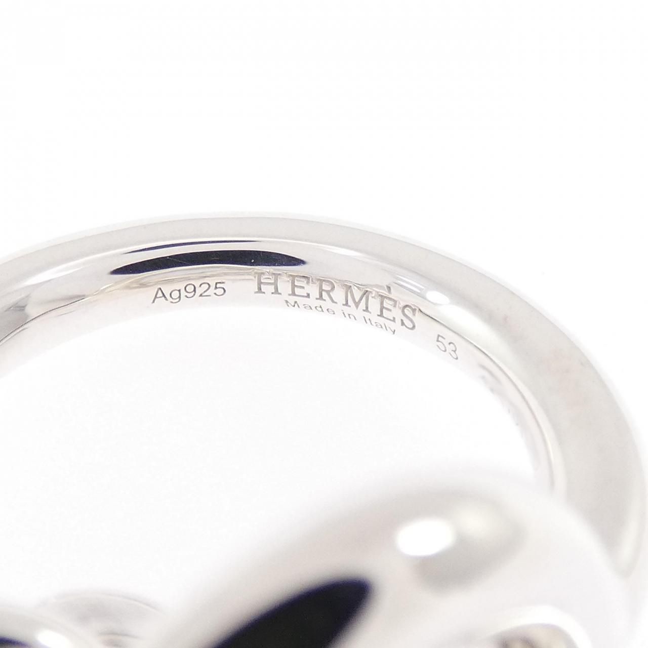 Hermes Croisette Ring Silver