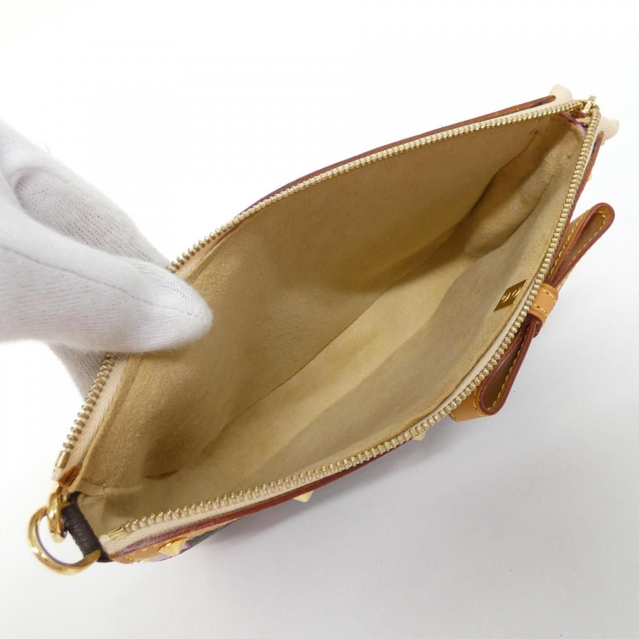Louis Vuitton Monogram Cherry Blossom Pochette Pouch — view 8