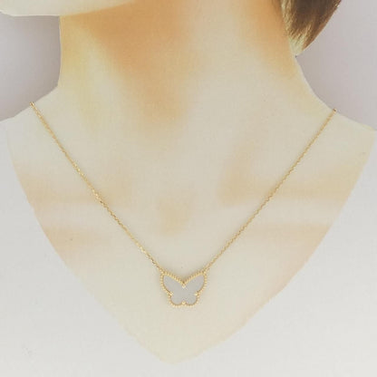 Van Cleef & Arpels Lucky Alhambra Papillon Necklace — view 5