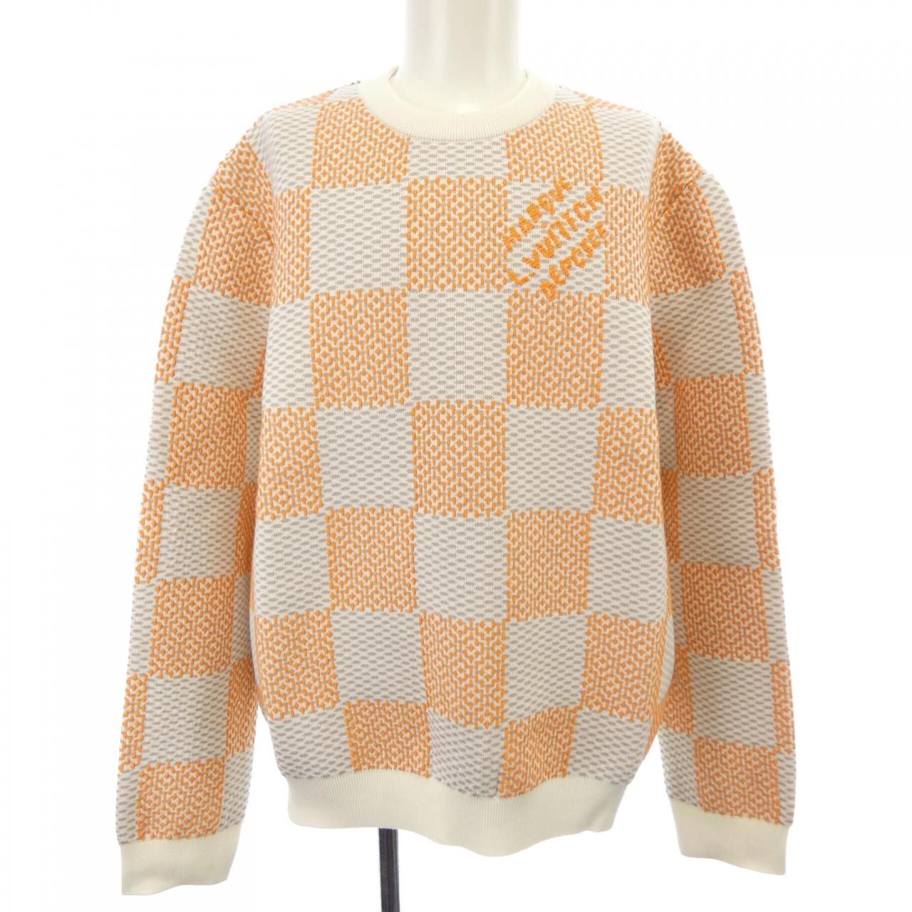 Louis Vuitton Damier Jagade Cotton Pullover Knit Sweater