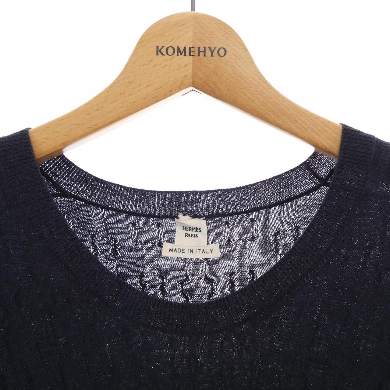 Hermes Knit Sweater Navy — view 5