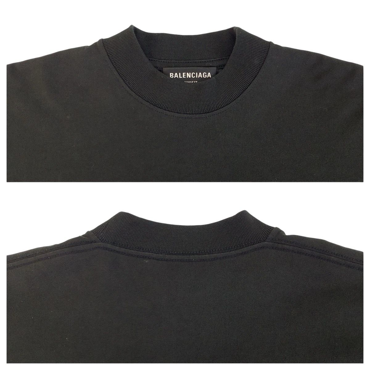 Balenciaga L Black Cotton Short Sleeve T-Shirt — view 4