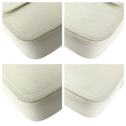 Loewe Anagram White Off Gold Leather Shoulder Bag Pochette — view 3