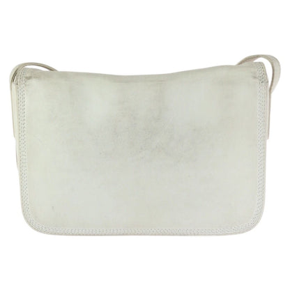 Loewe Anagram White Off Gold Leather Shoulder Bag Pochette — view 2