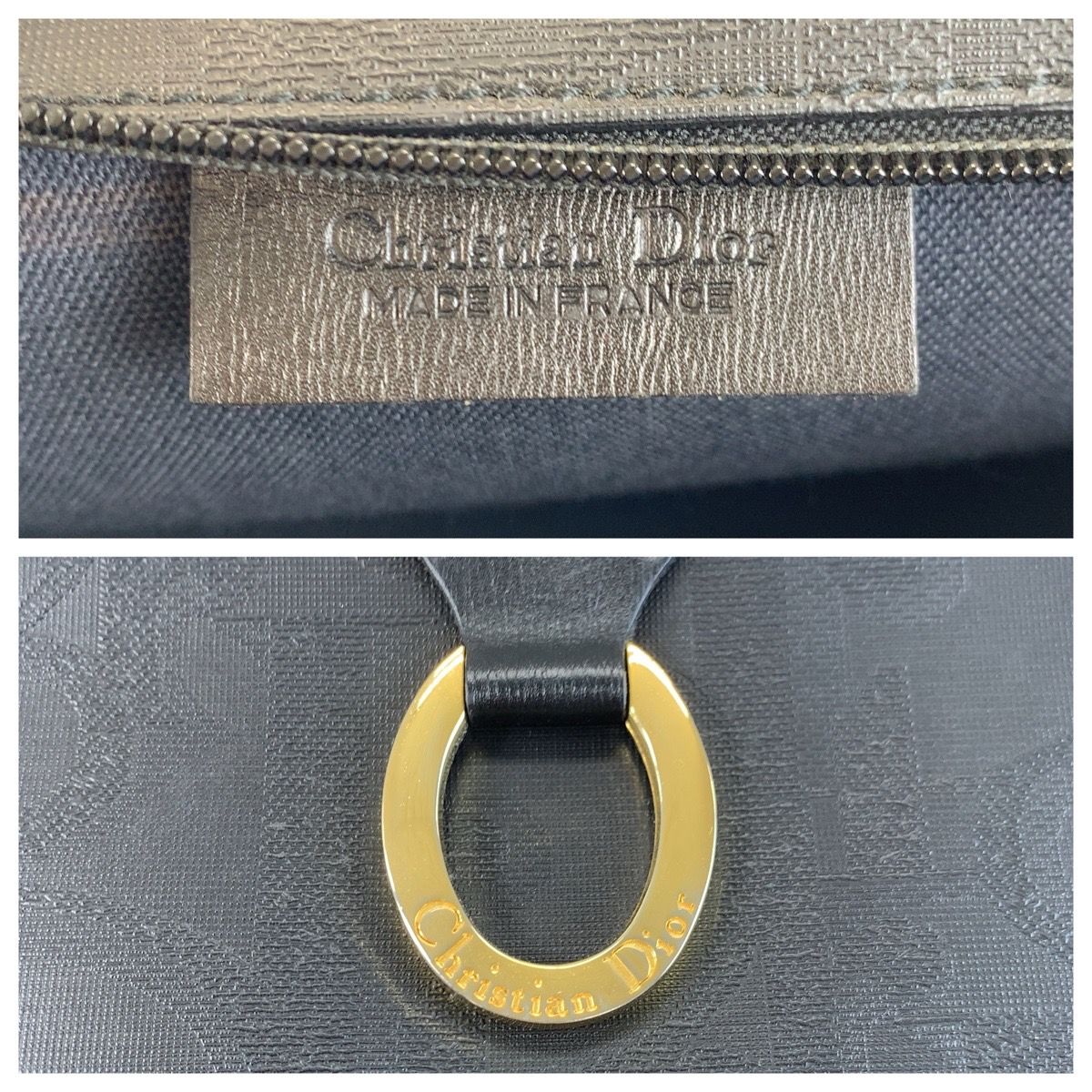 Dior Trotter Oval Black Clutch — view 3