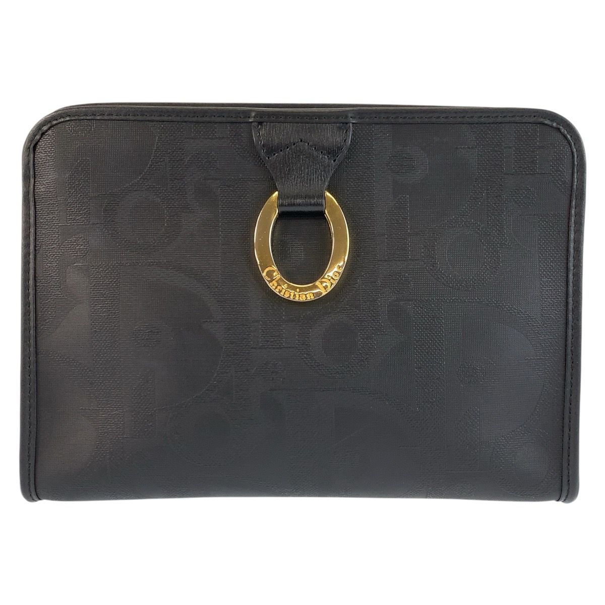 Dior Trotter Oval Black Clutch