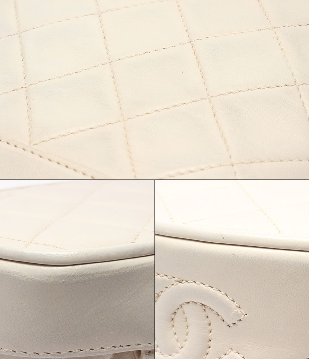 Chanel Chain Shoulder Bag Vanity Case Gold Quilted Single Lambskin — view 6