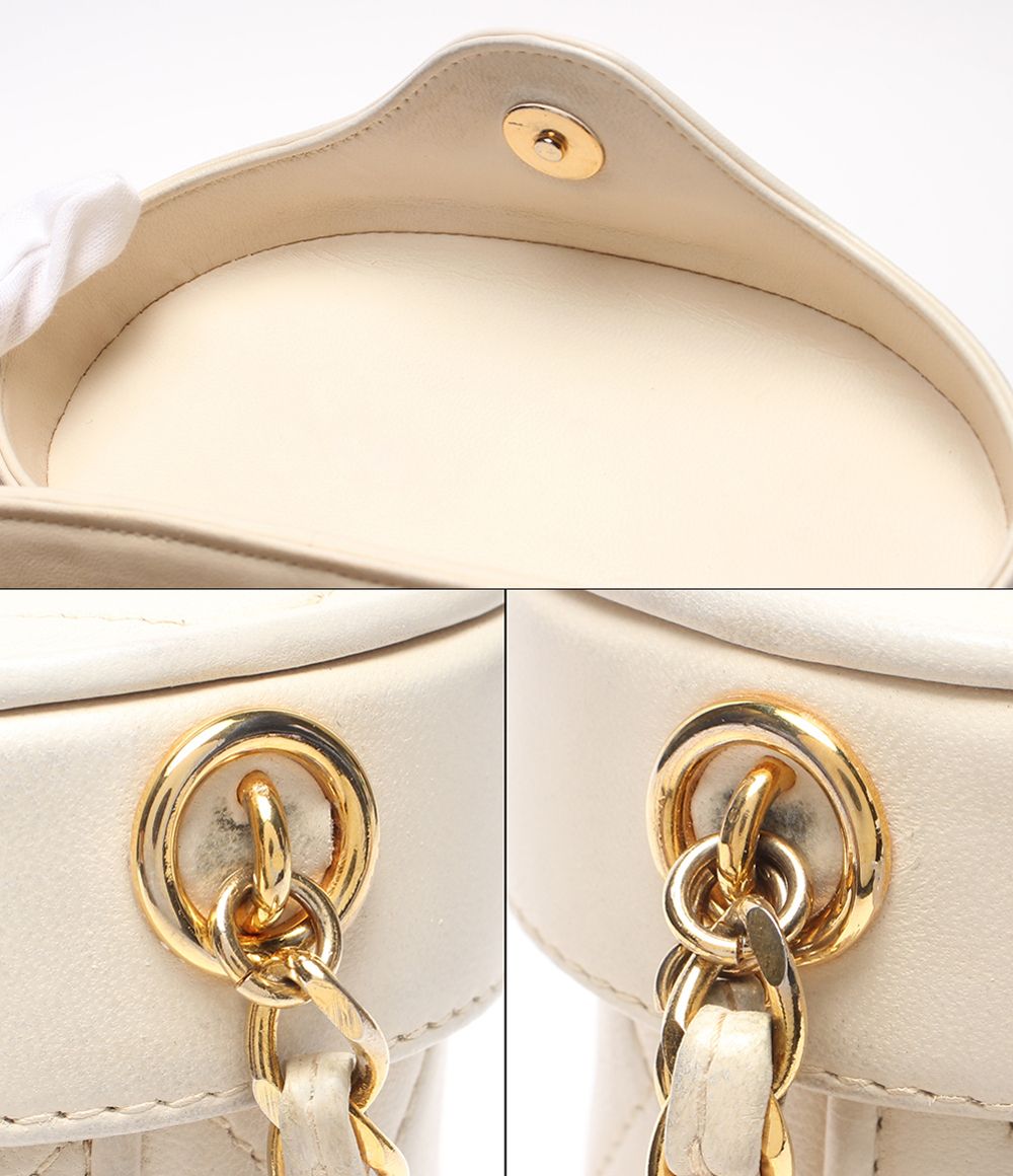 Chanel Chain Shoulder Bag Vanity Case Gold Quilted Single Lambskin — view 7