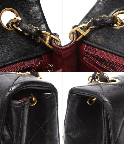 Chanel Chain Shoulder Bag Gold Quilted 20 Single Flap — view 7