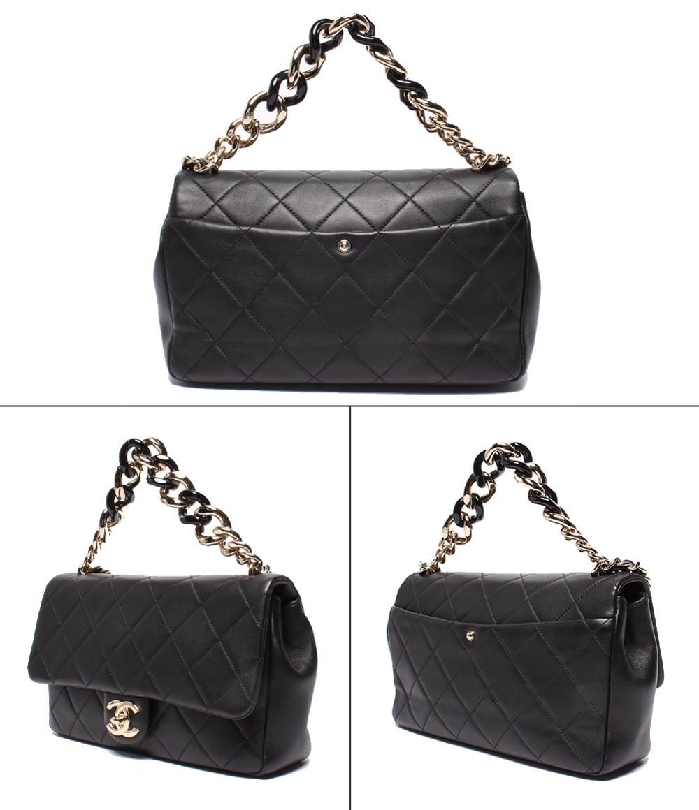 Chanel 2-Way Chain Shoulder Bag Quilted Lambskin Gold — view 2