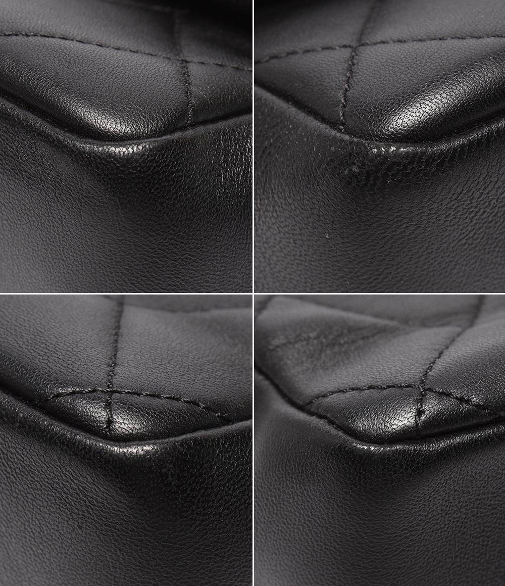 Chanel 2-Way Chain Shoulder Bag Quilted Lambskin Gold — view 5