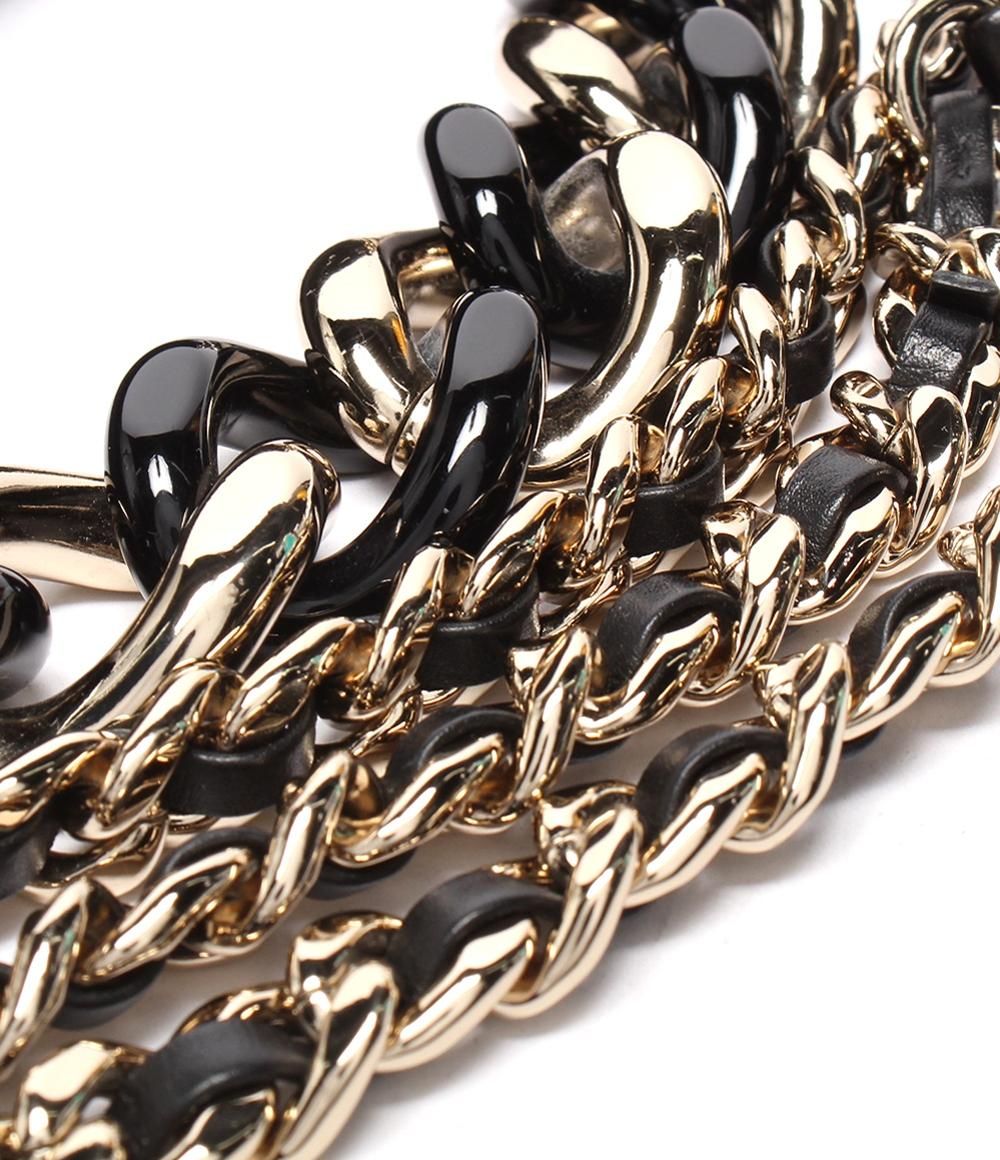 Chanel 2-Way Chain Shoulder Bag Quilted Lambskin Gold — view 8