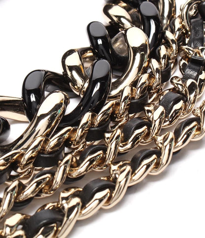 Chanel 2-Way Chain Shoulder Bag Quilted Lambskin Gold — view 8