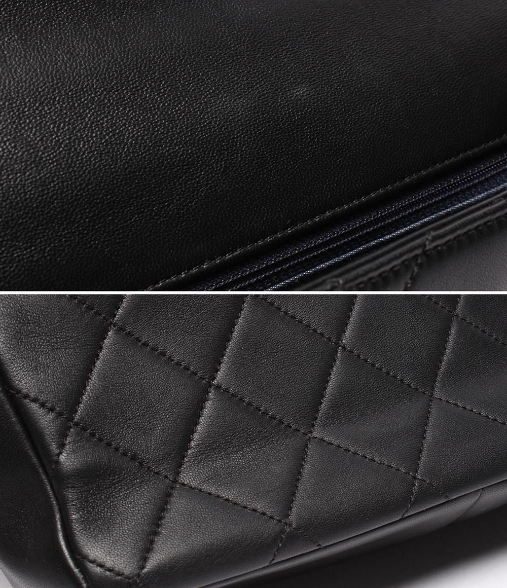 Chanel 2-Way Chain Shoulder Bag Quilted Lambskin Gold — view 7
