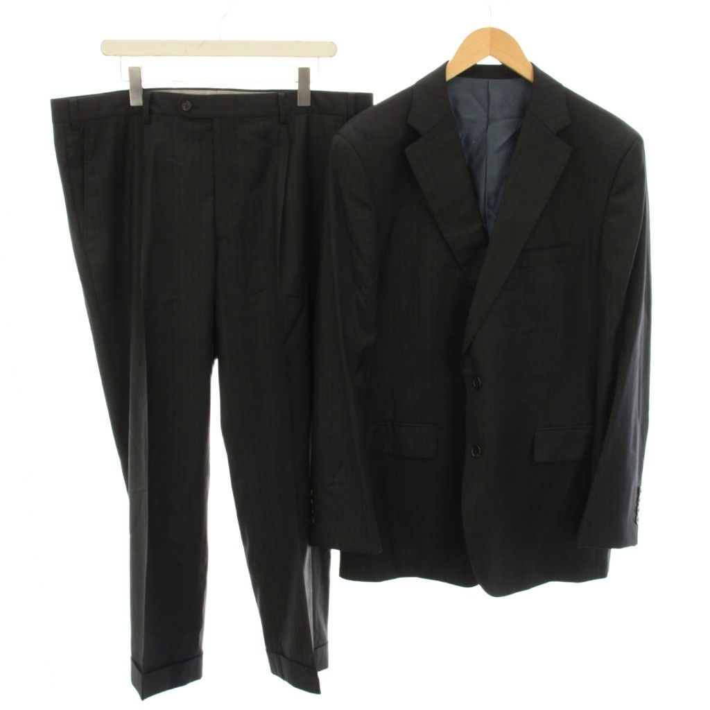 Loro Piana Suit Set Top and Bottom Tailored Jacket Single Pants Trousers Zip