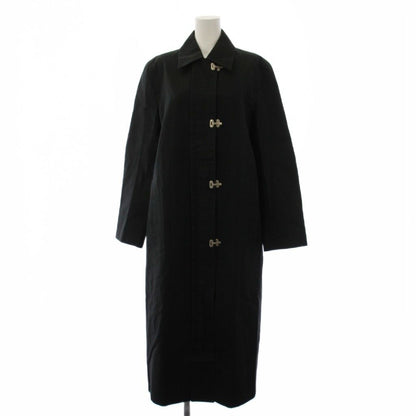Celine Stand Collar Coat Long 40 Black