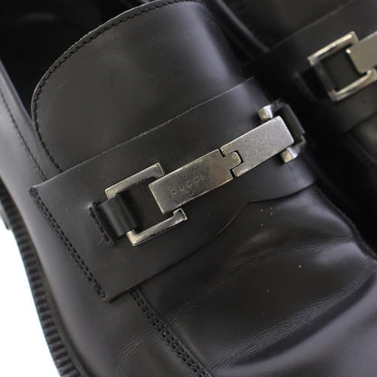 Gucci Horsebit Loafers Leather 40 Black TK — view 8