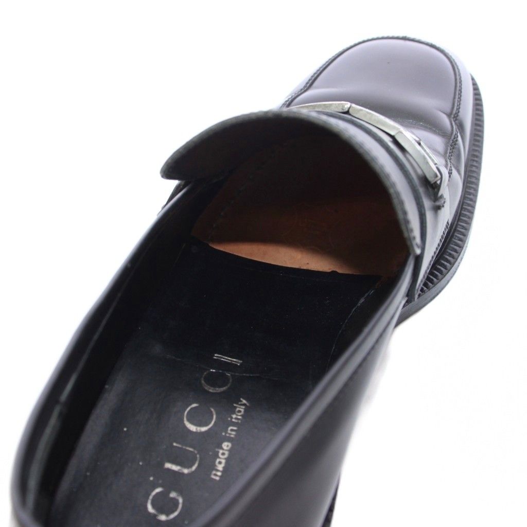Gucci Horsebit Loafers Leather 40 Black TK — view 4