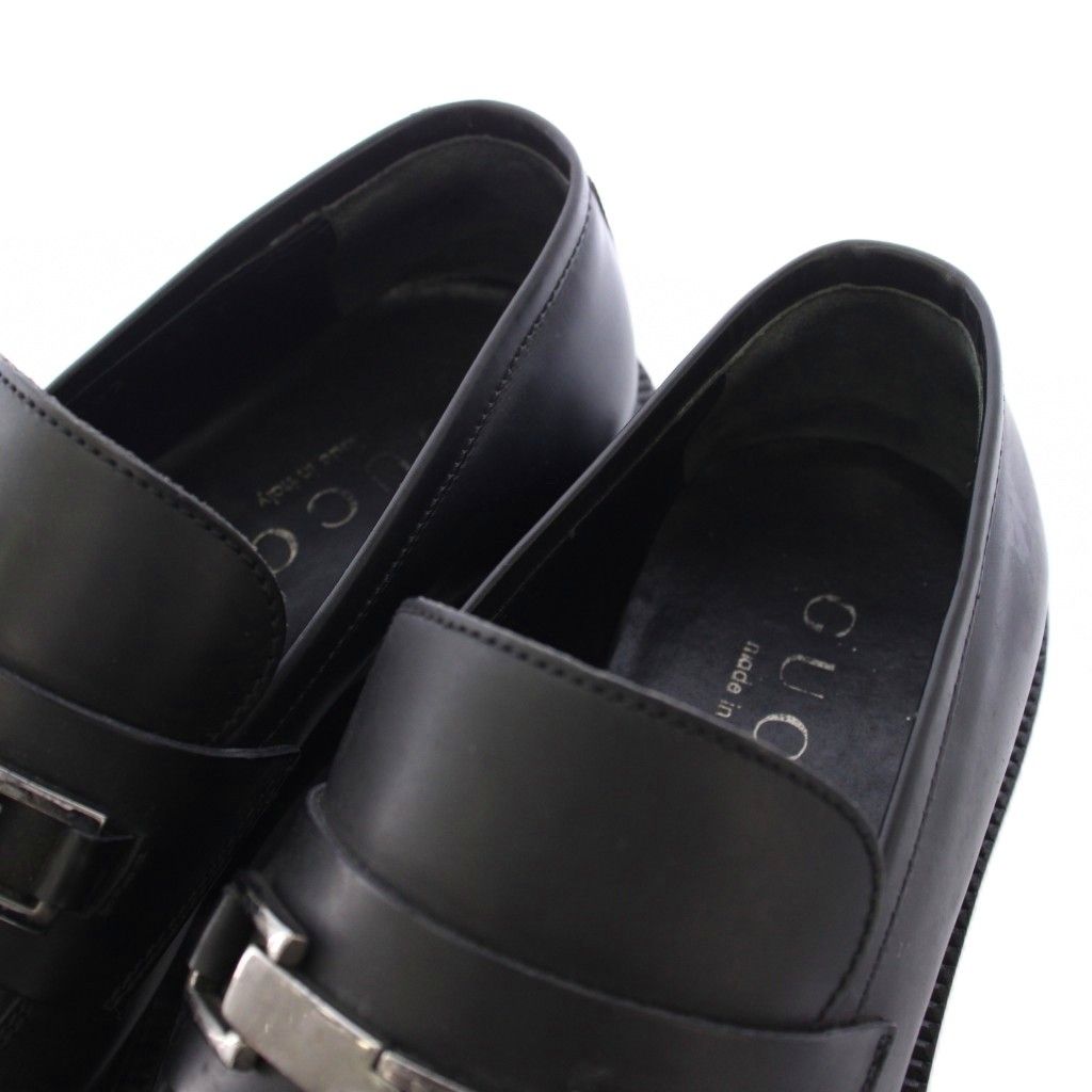 Gucci Horsebit Loafers Leather 40 Black TK — view 5