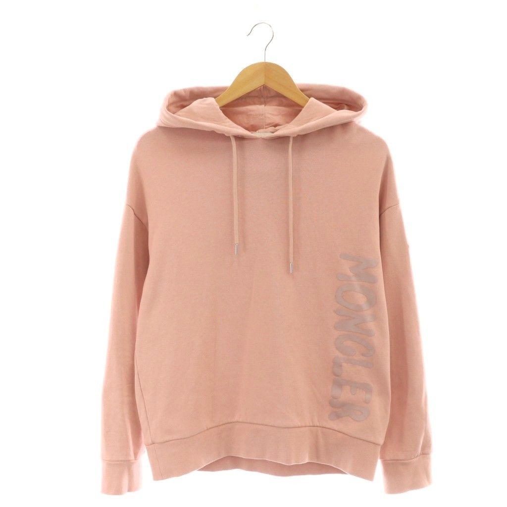 Moncler Hoodie Sweater Logo XS Pink