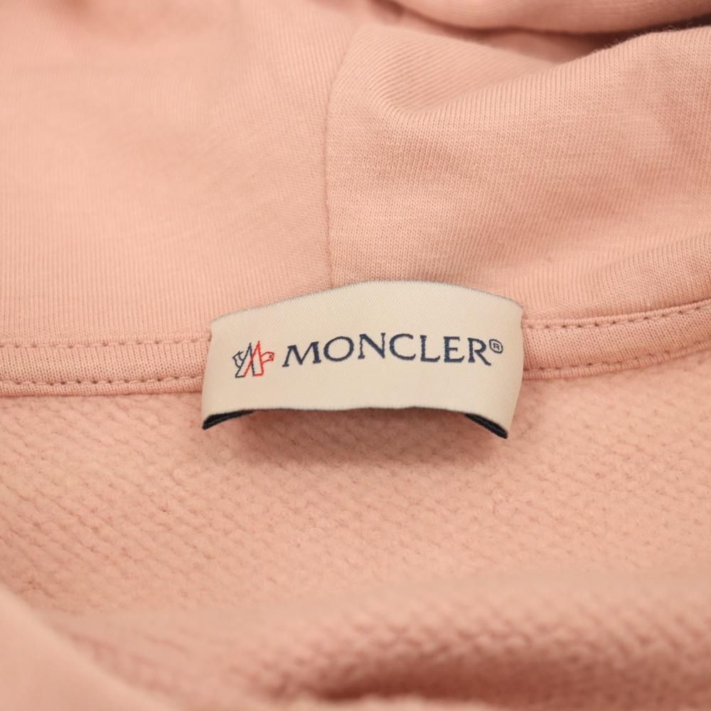 Moncler Hoodie Sweater Logo XS Pink — view 6