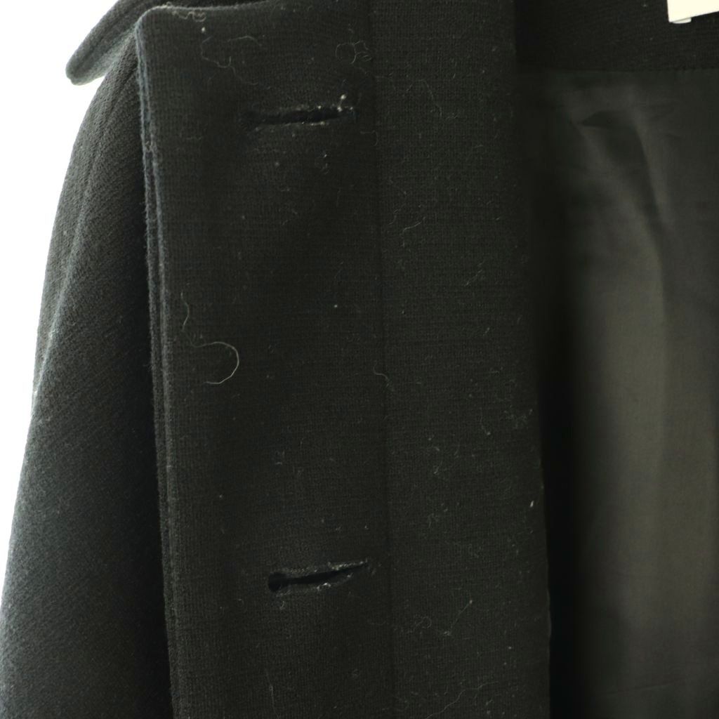 Balenciaga Wool Stencil Color Coat Long 34 Black HS — view 9