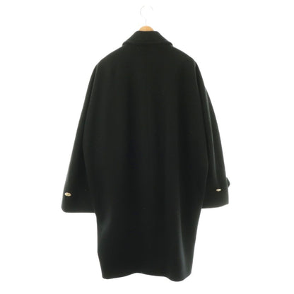 Balenciaga Wool Stencil Color Coat Long 34 Black HS — view 2