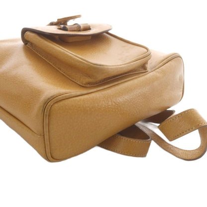 Gucci Bamboo Leather Backpack Brown — view 6