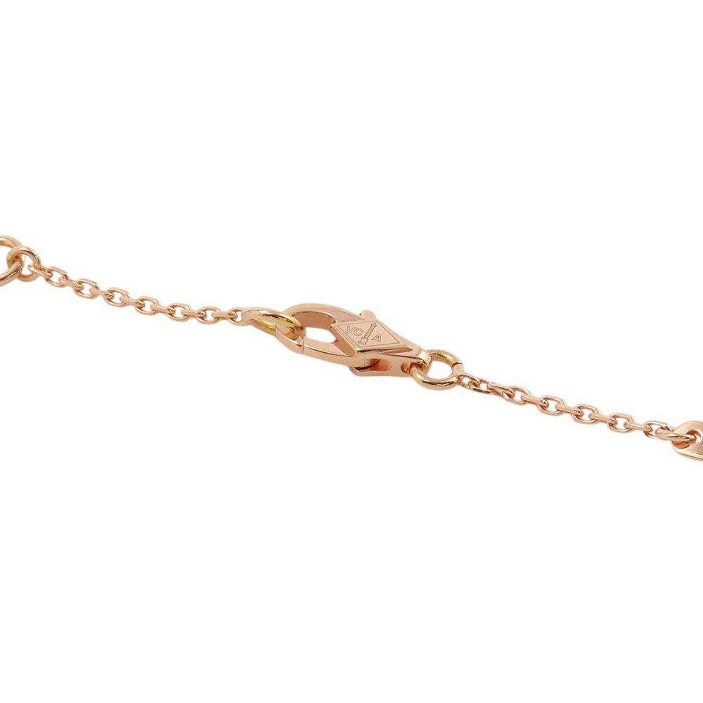 Van Cleef & Arpels Necklace Sweet Alhambra Pendant Carnelian 18k Pink Gold — view 4