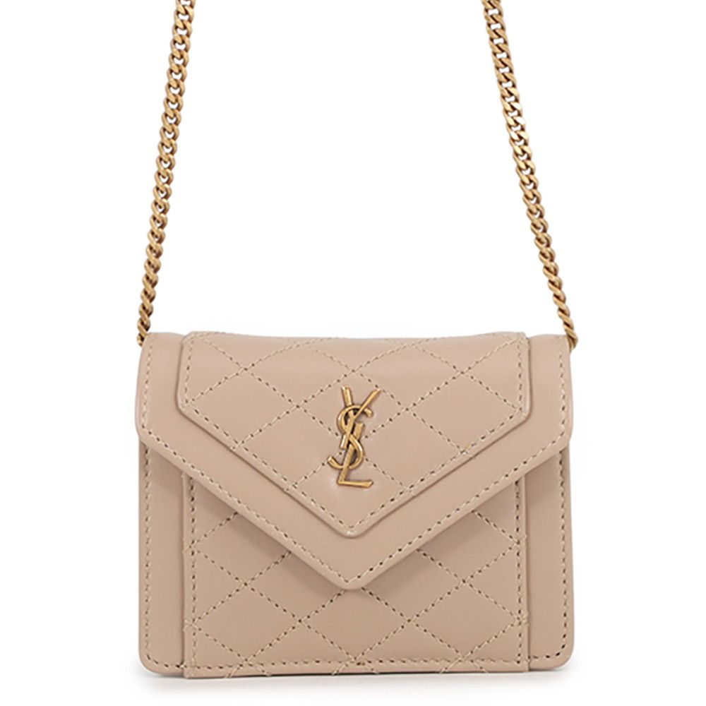 Saint Laurent Paris Chain Shoulder Bag Gay Bi Micro Leather