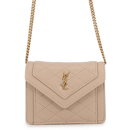 Saint Laurent Paris Chain Shoulder Bag Gay Bi Micro Leather