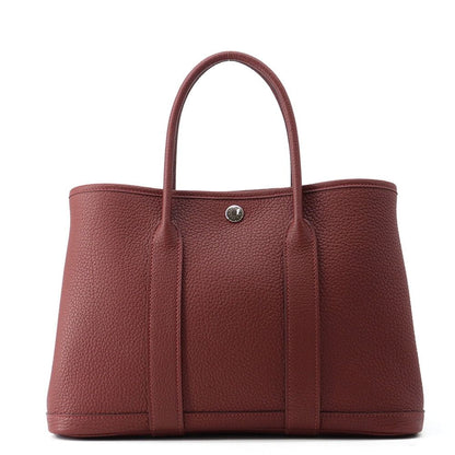 Hermes Tote Garden Party TPM Rouge Ash Silver Negonda